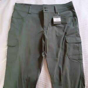 Eddie Bauer Women's Sightscape Horizon Cargo Capri's Evergreen Size 10